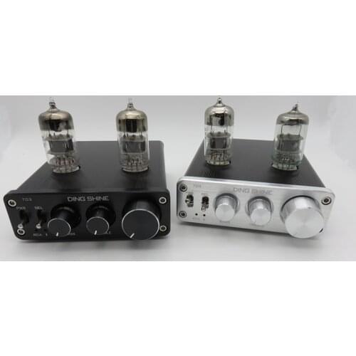 12V 2A CS8635 Bluetooth 4.0 HIFI MINI 6N3 tube preamplifier Audio amplifier with Treble bass Adjustment