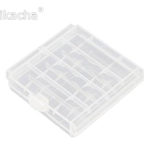 2pcs New Hard Plastic full Case Cover Holder AA / AAA Battery Storage Box Container Bag Case Organizer Box Case