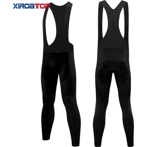 2020 XIROATOP Top quality Black Cycling Bib Pants 5D GEL Pad Pro MTB Trousers Anti-sweat Men Women Spring autumn Cycling Pants