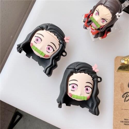3D Cartoon Anime Girl Earphone Cover for Air Pods 1 2 3 Pro Case Headphone Earbuds Wireless Charging Case for AirPods 2 Pro Case