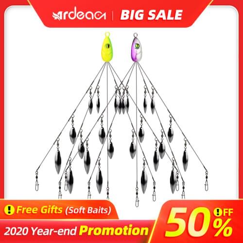 Ardea Alabama rig umbrella fishing lure group lead jig Spinner spoon рыбалка блесна 5 alicate de pesca swim bait winter bait