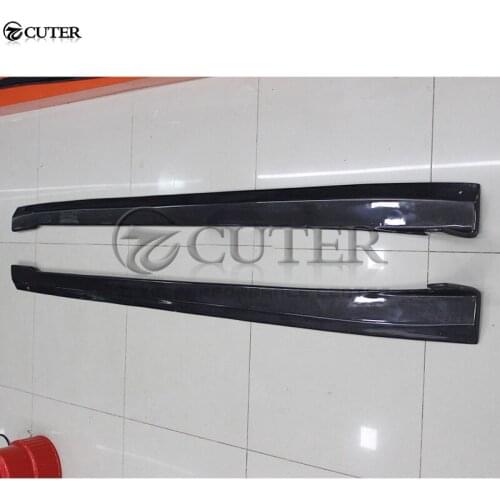 W218 Carbon fiber Car side skirts apron for Mercedes Benz W218 CLS350 CLS500 car body kit 12-15