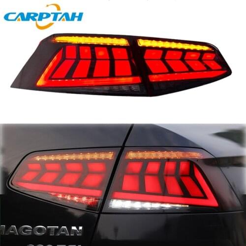 For Volkswagen VW Passat B8 2017 2018 2019 LED Car Taillight Tail Lights Rear Fog Lamp Dynamic Turn Signal Reverse Brake Light
