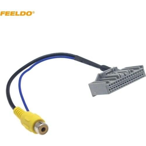 FEELDO Car Parking Reverse Rear Camera Video Plug Converter Cable Adapter For Honda Jade/Crider OEM Car Head Unit Models #2398