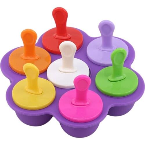 Ice Cream Ice Pops Mold Portable Food Grade Popsicle Mould Ball Maker Baby DIY Food Supplement Tools Fruit Shake Accessories