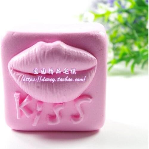 Kiss Mould Craft Art Silicone 3D Soap Mold Craft Molds DIY Handmade Candle Molds S369