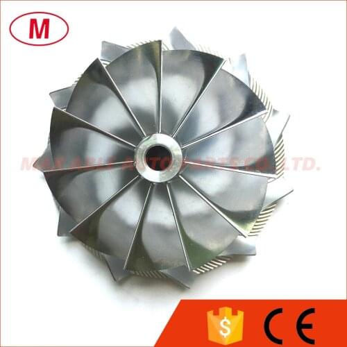 HX40 66.65/84.00mm 11+0 blades Racing High Performance Turbo Billet Compressor wheel/Aluminum2618/Turbo Milling compressor wheel