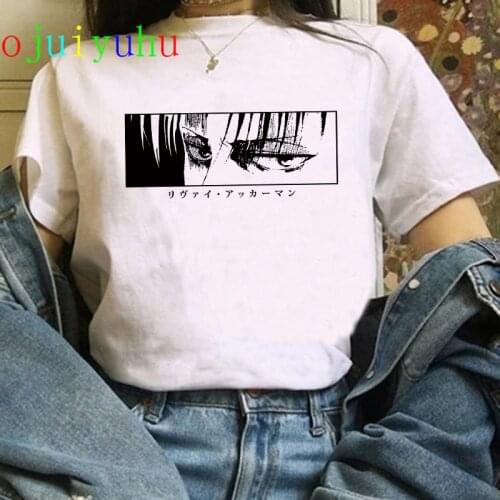 Kawaii Attack on Titan Shingeki No Kyojin T-shirt Women Cute Anime Tshirt Unisex Cool Hip Hop T Shirt Streetwear Top Tees Female
