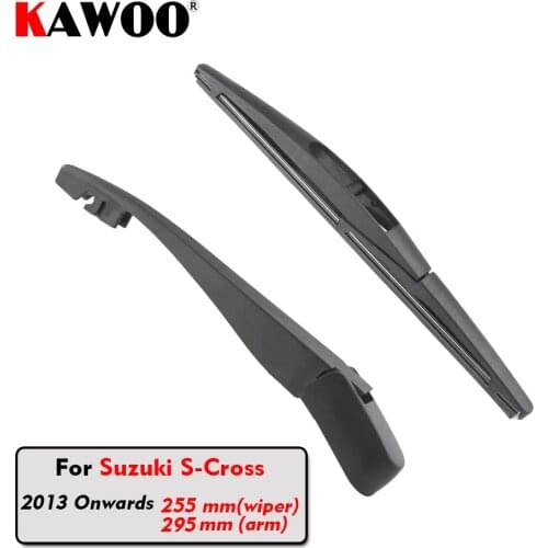 KAWOO Car Rear Wiper Blade Blades Back Window Wipers Arm For Suzuki S-Cross Hatchback (2013 Onwards) 255mm Auto Windscreen Blade