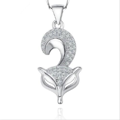 LUKENI Top Quality 925 Silver Girl Clavicle Necklace Jewelry Women Vintage Zircon Animal Pendant Necklace Female Festival Gift
