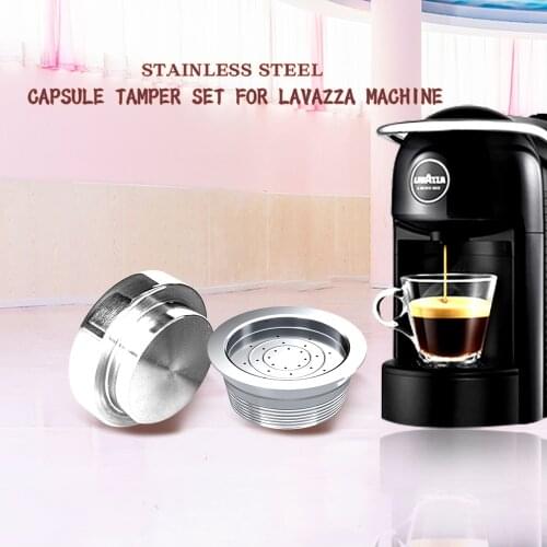 Refillable Reusable Lavazza Coffee Filters Stainless Steel Lavazza Coffee Capsules Pod Cup Tamper For Lavazza Espresso Machine