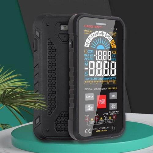HT116 AC DC 1000V Tester Digital Multimeter Profesional NCV Smart Auto True RMS Multimeter Voltmeter Capacitance Voltage Tester