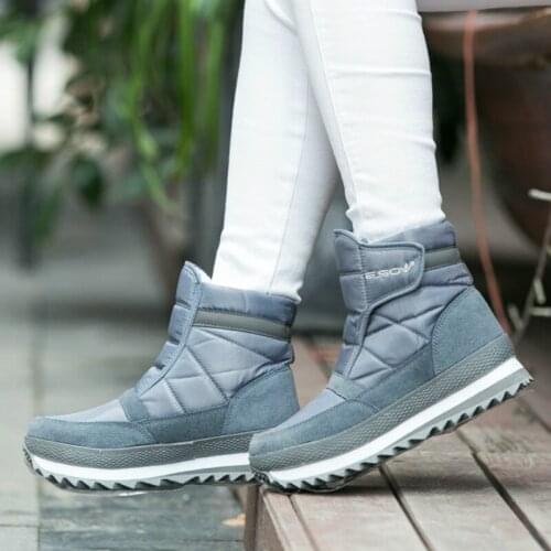 2021 Winter New Style, Snow Boots, Women Waterproof, Anti Skid Snow Shoes, Low Cotton Shoes, Thick Bottom Lovers Short Boots