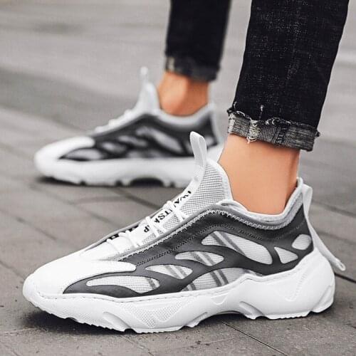 New High quality Fashion Sneakers Mens Casual Shoes Breathable Non-slip Outdoor Sneakers Male Lightweight Lace-up Flats Sneakers