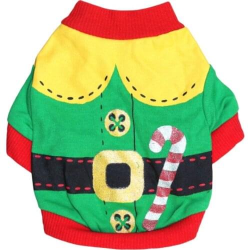 XS/S/M/L Red Pet Dog Clothes Christmas Costume Cartoon Clothes For Small Dog Cloth Costume Dress Winter Apparel Coat Apparel New