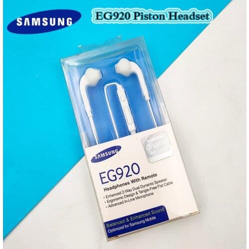 Original Samsung EO-EG920 Earphone S6 In-Ear Mic With Volume Control 3.5mm Headsets For Galaxy S10E S9 S8 S7 edg Note9 8 7 5 4 3