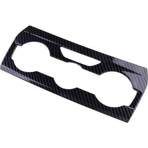 Interior Air Conditioning Switch Panel Cover Decor Car ABS Carbon Fiber Style Black Fit For Subaru XV Crosstrek 2018