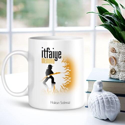 Personalized Professional Firefighter Officer White Mug Cup-001