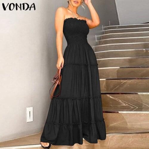 Maxi Dress 2021 Women Solid Sexy Sleeveless Party Holiday Sundress Femme Bohemian Party Vestidos Ladies Summer Beach Sundress