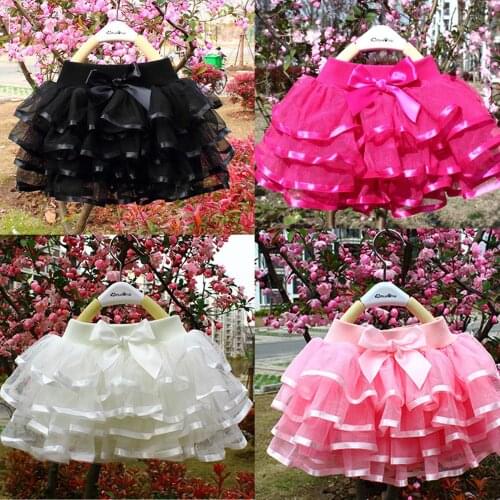 Princess Girl Tutu Skirts Tulle Tutu Bloomers Skirt Baby Girl Ballet Dancing Party Skirt Children Elastic Waist Pettiskirt Skirt