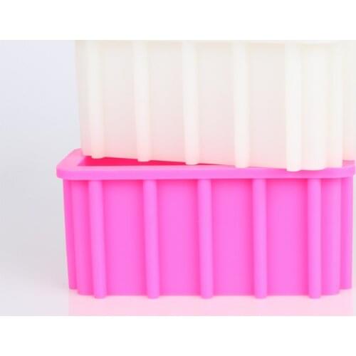 PR363 Silicone Small Loaf Soap Mold Tall and Skinny Molds Toast Mousse Cake Tools Flexible Swirl Soap Mould Natural PRZY