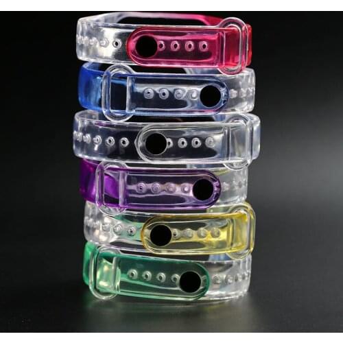 Smart Sports Strap for Xiaomi Mi Band 4 3 5 6 Strap Waterproof Breathable Transparent Bracelet mi band 3 Wristband Accessories
