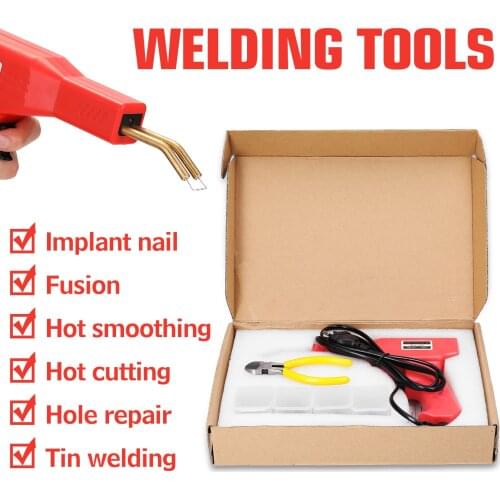 Handy Plastics Welders Garage Tools Hot Staplers Machine Staple PVC Repairing Machine Car Bumpers Repairing Stapler Welding Tool