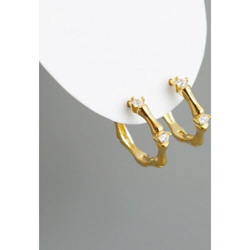 Newest Fashion Female 925 Sterling Silver Round Ear Buckle Clip Earrings For Woman Jewelry