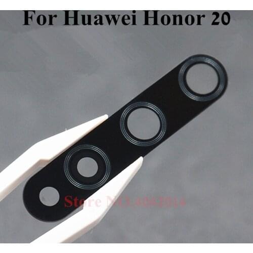 2pcs Original Back Camera Glass Lens For Huawei Honor 20 20i 20 pro Rear camera lens Cover Replacement Parts With Stickers