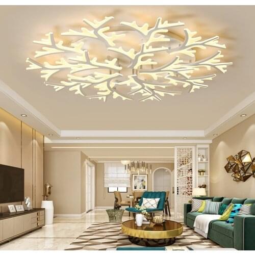 Led Ceiling Lamp Nordic Living Room White Creative Shopping Mall Bedroom Home Clothing Store Simple And Atmospheric Model Room
