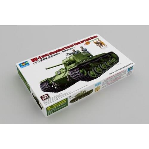 Trumpeter 09597 1/35 KV-1 1942 Simplified Turret Tank w/Tank Crew - Scale Model Kit