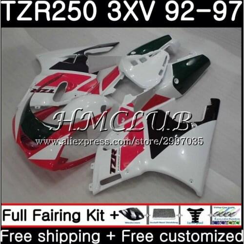 TZR-250 For YAMAHA TZR 250 1992 1993 1994 1995 1996 1997 6HC.6 TZR250RR RS YPVS 3XV TZR250 Red white 92 93 94 95 96 97 Fairing