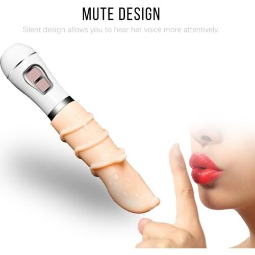 G-spot Heating Tongue Vibrator Clitoral Stimulator Rechargeable Female Masturbator Silicone Nipple Massager Sex Toys for Woman