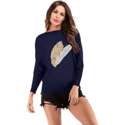 Womens Wear 2020 Autumn Christmas Reindeer knits Round neck pullover long-sleeved Blouse for women