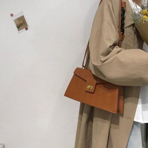 Senior sense French niche ladies casual Pu leather clutch bag lady retro handle handbag fashion design Short-Strap Shoulder Bag