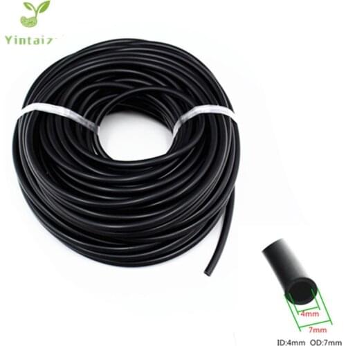 10-50meter 1/4inch Roll Soft PVC Micro tubing 7mmx4mm Poly Tubing Greenhouse Accessory Micro Drip Irrigation Fittings
