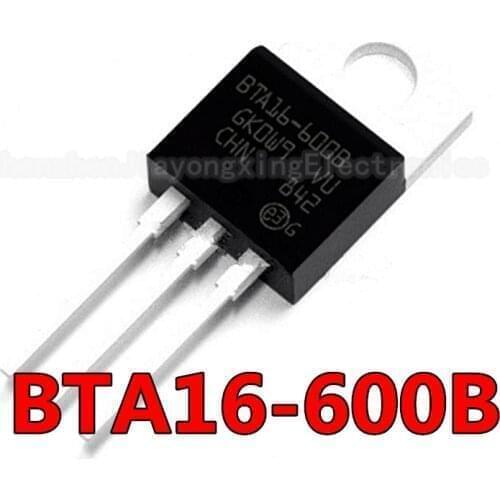 10PCS BTA16-600B TO220 BTA16-600 BTA16 600B TO-220 new and original IC Chipset