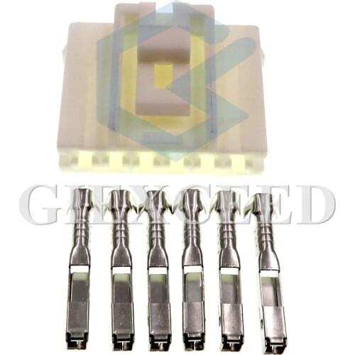 2 Sets 6 Pin 7283-1061 Electrical Sockets Auto Connector With Terminals For Car Auto