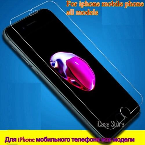 2 pcs/lot pelicula de vidro Film en verre Screen Protector glass For iphone 7 6 6s Plus 5 4 4s 5c se 5s sklo GLAS an mobil case