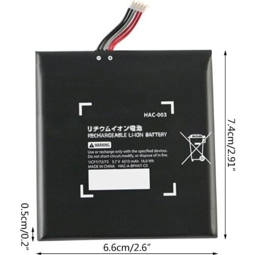 28EA HAC-003 Battery Replacement Compatible with -NS Switch 2017 Game Console HAC-001 Internal 4310mAh