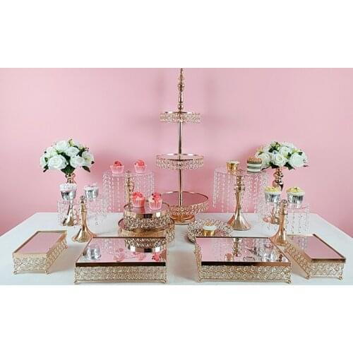 7-18pcs Fruit Tray Double Fruit Plates Home Decoration Accessories cake stand set