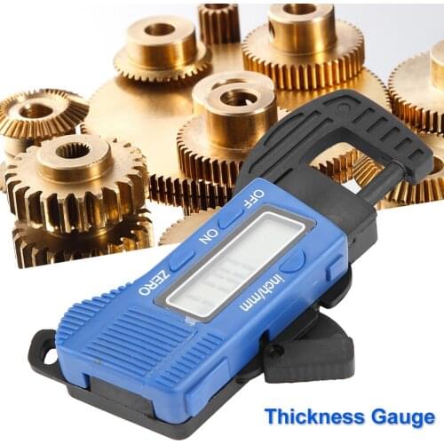 Large LCD Screen Portable Digital Thickness Gauge Paper PU leather Jewelry Meter Measure Tool Thickness Caliper reset function
