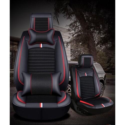 Car Seat Cover universal leather For Peugeot 206 207 2008 301 307 308sw 3008 408 4008 508 rcz,Automobiles accessories car stylin