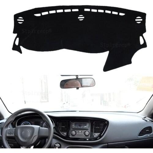 For Dodge Dart Fiat Viaggio 2013 2014 2015 2016 PF Dashboard Cover Sun Shade Dash Mat Pad Carpet Stickers Interior Accessories