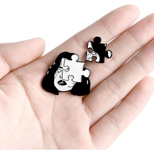 HHSPPF XY Black Brooches For Clothes