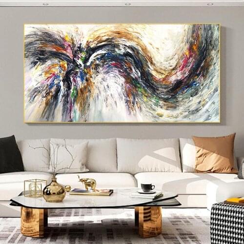 ART Abstract Different Colorful Pictures Canvas Painting Quadro Flower Posters And Prints Wall Art For Living Room Decoration