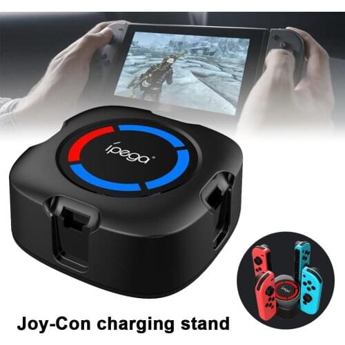 IPEGA PG-9177 N-Switch Four-slot Charging Base Color Indicator Light Intelligent Display For Joy-Con Small Handle Charger