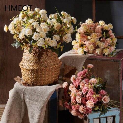 Artificial Flower Hydrangea Carnation Bouquet Lilac Green Plants Home Decoration Wedding Flower Arrangement Fake Flower Gifts