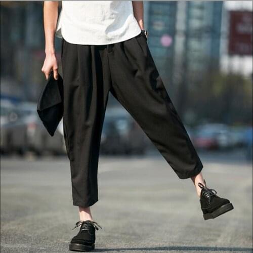 M-5xl Spring New Casual Harem Pants Men Jogger Pants Breathable Fitness Trousers Male Chinese Traditional Plus Size Costumes