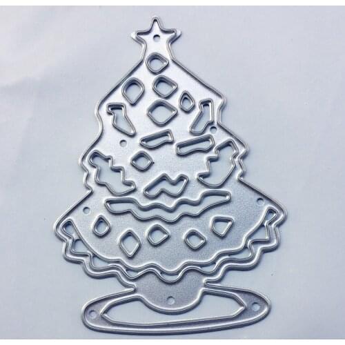 PANFELOU 5.7cmx3.9cm tree shape Metal craft paper die cutting dies for Scrapbooking/DIY Easter wedding Halloween cards